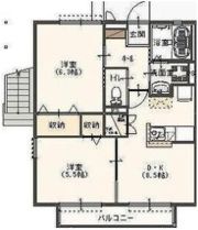 リュミエールD棟の間取り画像