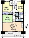 アスレ東原Ⅱ番館の間取り画像