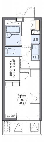 レオパレス生麦駅前の間取り画像