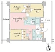 LiveCasa西台の間取り画像