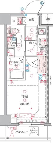 クレヴィスタ横浜綱島の間取り画像