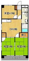 シャトレ中井の間取り画像