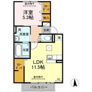 ソレイユ D棟の間取り画像