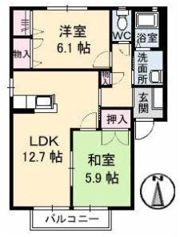 ジュネスTOSHI D棟の間取り画像