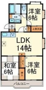 一社デューゼの間取り画像