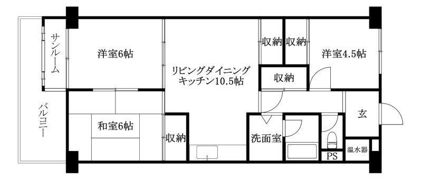 エバーグリーン松山2号館の間取り画像