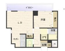 ラフィーネ三宮の間取り画像