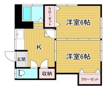 第6江口アパートの間取り画像