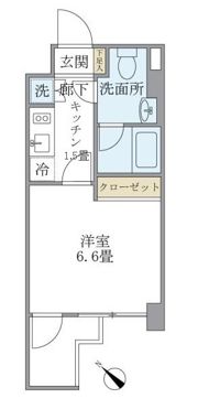 KDXレジデンス門前仲町の間取り画像