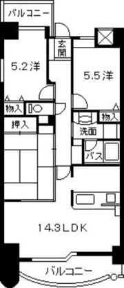 ランドマーク紙屋町の間取り画像