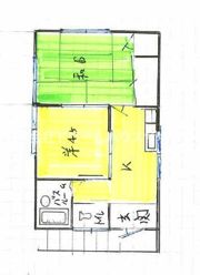 幸福荘Bの間取り画像