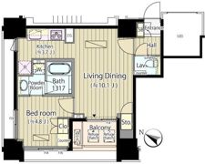 富ヶ谷スプリングスの間取り画像