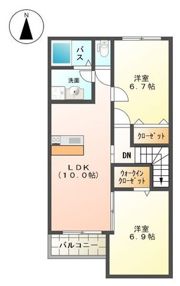 パールM＆Mの間取り画像