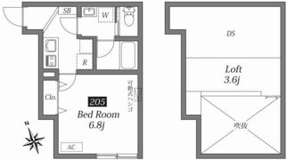 TWEED東中野の間取り画像