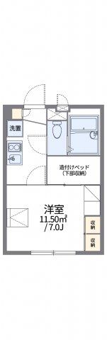 レオパレスコートヒルの間取り画像