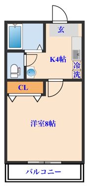 ノーブル上杉の間取り画像