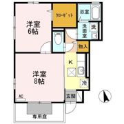 メルベーユ広の間取り画像