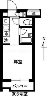 KITAHARA－FLATの間取り画像