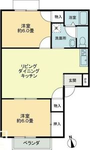 フォブール吉峰ⅡBの間取り画像