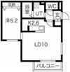 カプチーノ千歳の間取り画像