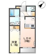 クレストール立岩の間取り画像