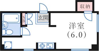 ベルトゥリー三宮の間取り画像