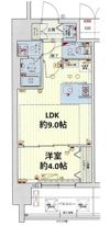 スワンズシティ大阪フルーアの間取り画像