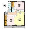 ハピネス Ⅱ Aの間取り画像