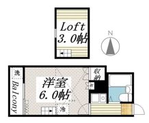 ゼフィランサス衣笠の間取り画像