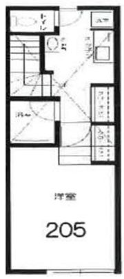 ROW HOUSE西永福 205号室の間取り画像