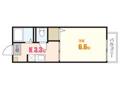 ウエストヒルズDの間取り画像