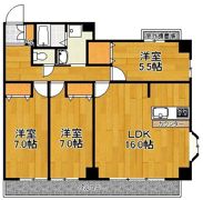 リジェール津田沼の間取り画像