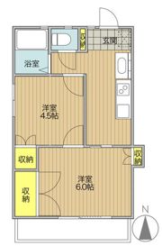 T－net 東野荘IIの間取り画像