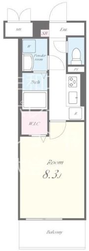 アビースタジオの間取り画像