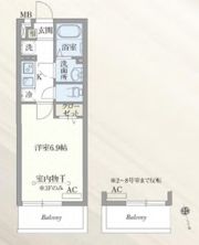 ハビテ国立の間取り画像