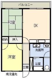ハイツくるみMの間取り画像