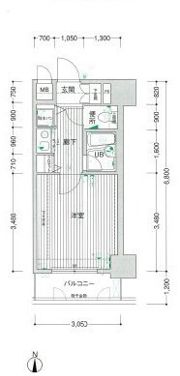 CityLifeクラウンハイム長堀通の間取り画像
