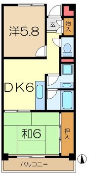 ヨコオマンションの間取り画像