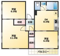 キャッスル自由が丘の間取り画像