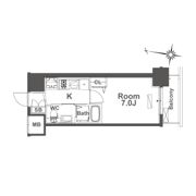 TLRレジデンス本町WESTの間取り画像