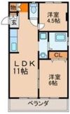 ハセガワ一社マンションの間取り画像