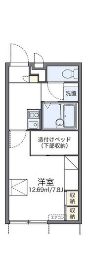 レオパレスパル北方Ⅲの間取り画像