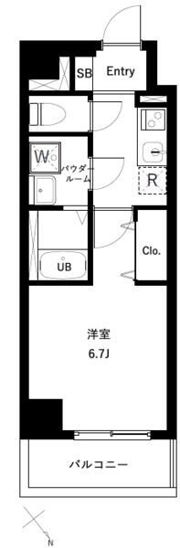 ���ーバンパーク北浦和の間取り画像