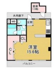 北野コーポラスの間取り画像