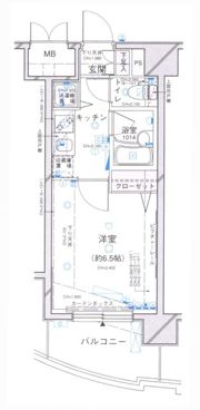 パレステュディオ芝浦＜Tokyo Bay＞の間取り画像