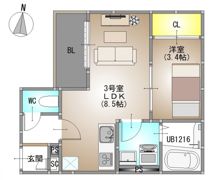 REGALEST 庭瀬Ⅰの間取り画像