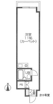 吉祥寺ビューハイツの間取り画像