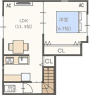 Garage House 森岡の間取り画像