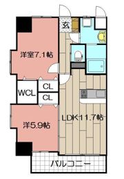 アドヴァンスコート中井の間取り画像
