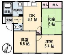 タウンヒルズDOI A棟の間取り画像
